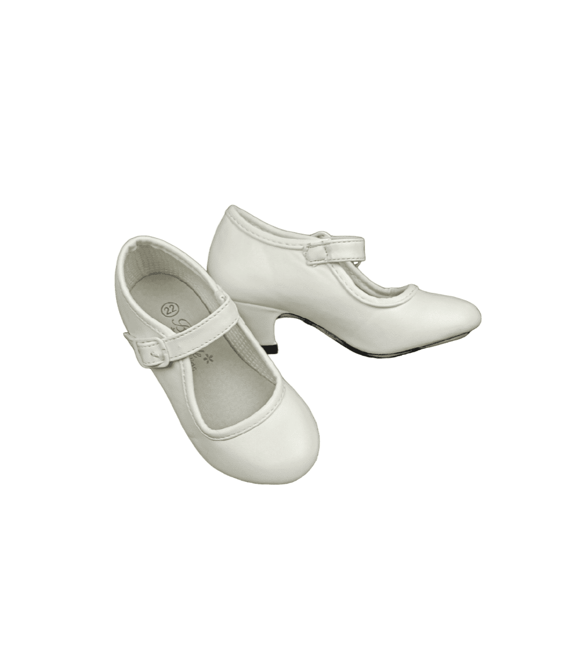 Zapatos de flamenca para niña estilo clásico con hebilla.