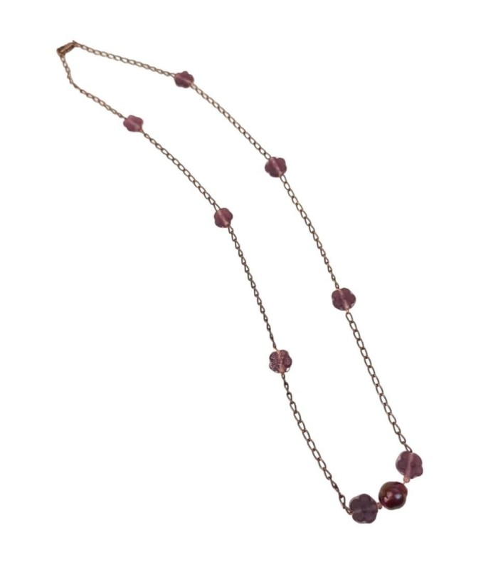 Collar Cadena Granate para Mujer