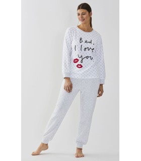 Pijama Mujer Tundosado "Bed, I Love You" 23208954 Diassi