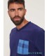 Pijama Hombre Micro Polar "Blue Forest" 370205 Muydemi
