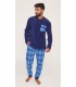 Pijama Hombre Micro Polar "Blue Forest" 370205 Muydemi