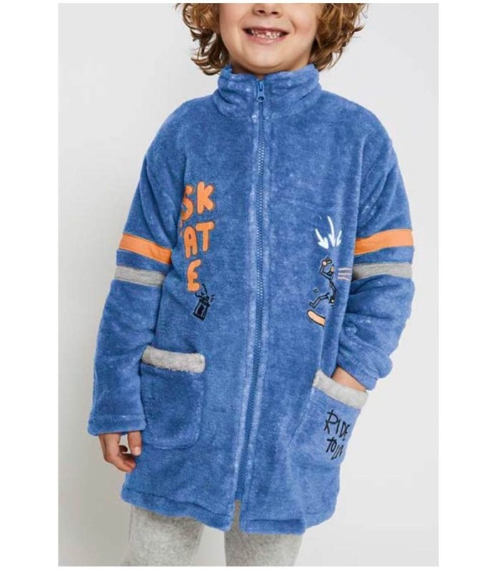 Bata Niño Coralina "Skate" 23207401 Tobogán - Gris y Azul