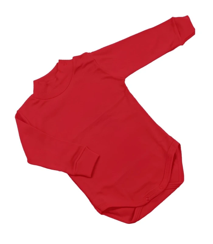 Body de Cuello Semicisne para Bebé Calamaro Baby  Interior Afelpado Suave, Apertura Lateral con Broches