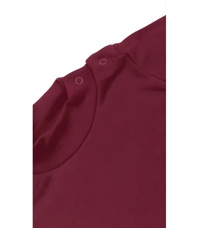 Body de Cuello Semicisne para Bebé Calamaro Baby  Interior Afelpado Suave, Apertura Lateral con Broches
