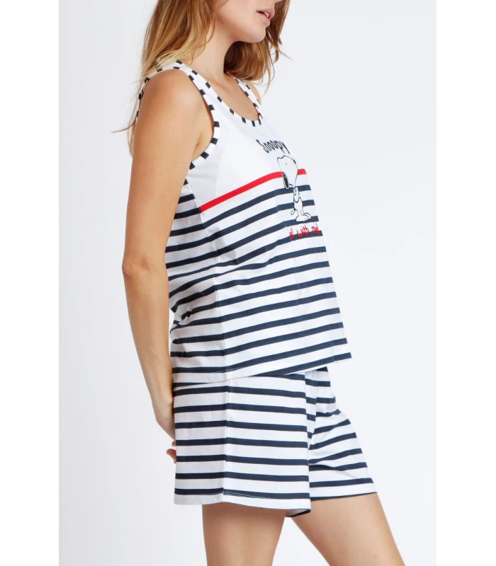 Pijama Sin Mangas Mujer SNOOPY 62435
