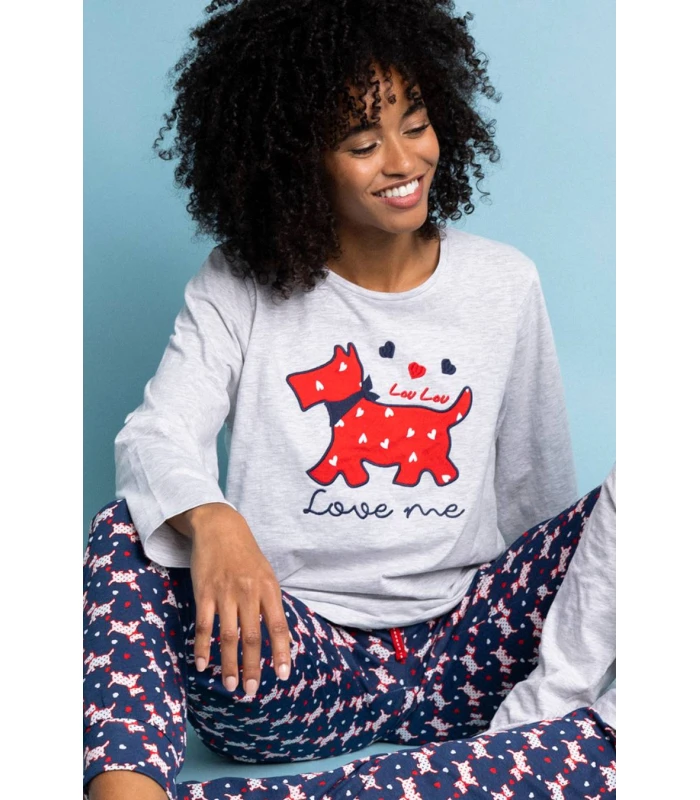 Pijama Mujer Largo LOU LOU 62078 Pijama LOU LOU de ADMAS para Mujer