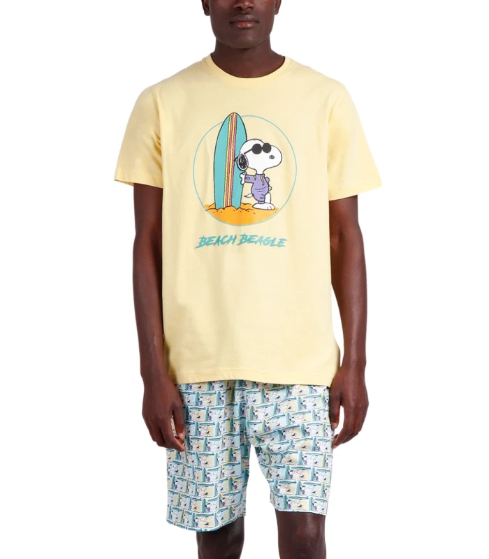 Pijama Verano Hombre SNOOPY BEACH BEAGLE Peanuts