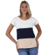 Camiseta Mujer Manga Corta Tricolor 43480 Admas