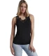 Camiseta Sin Mangas Escote Guipur Negro Admas
