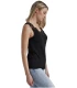 Camiseta Sin Mangas Escote Guipur Negro Admas