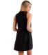 Vestido Mujer Negro Sin Mangas Beach Flowers 19773 Admas