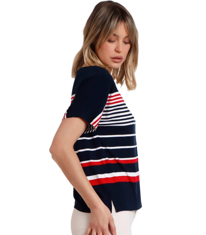 Camiseta Mujer Manga Corta Navy Style 43517 Admas