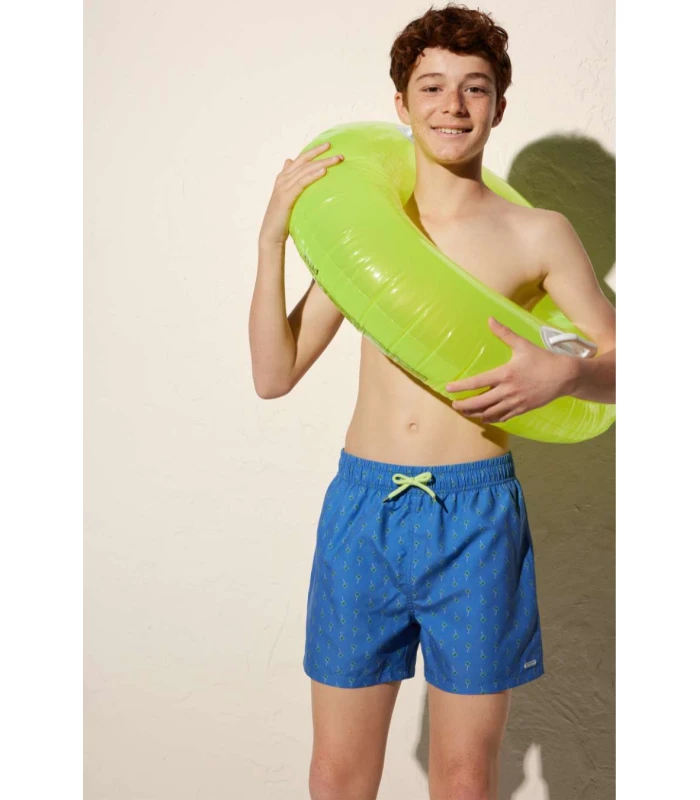 Bañador Juvenil Estampado Palmeras 90238 Ysabel Mora