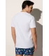 Camiseta Hombre Estampado Furgoneta Blanca 90502 Ysabel Mora