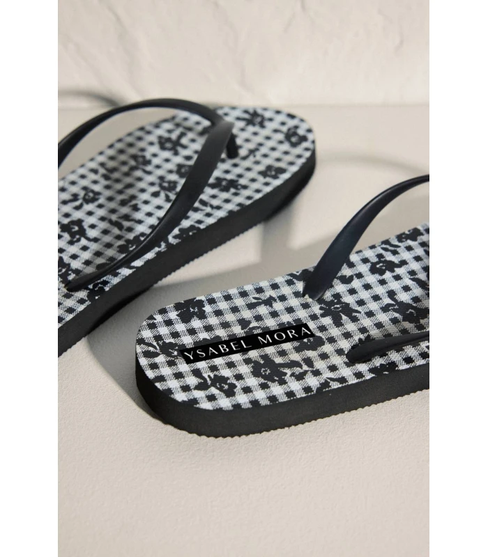 Chanclas Mujer Verano Negras 86077 Ysabel Mora