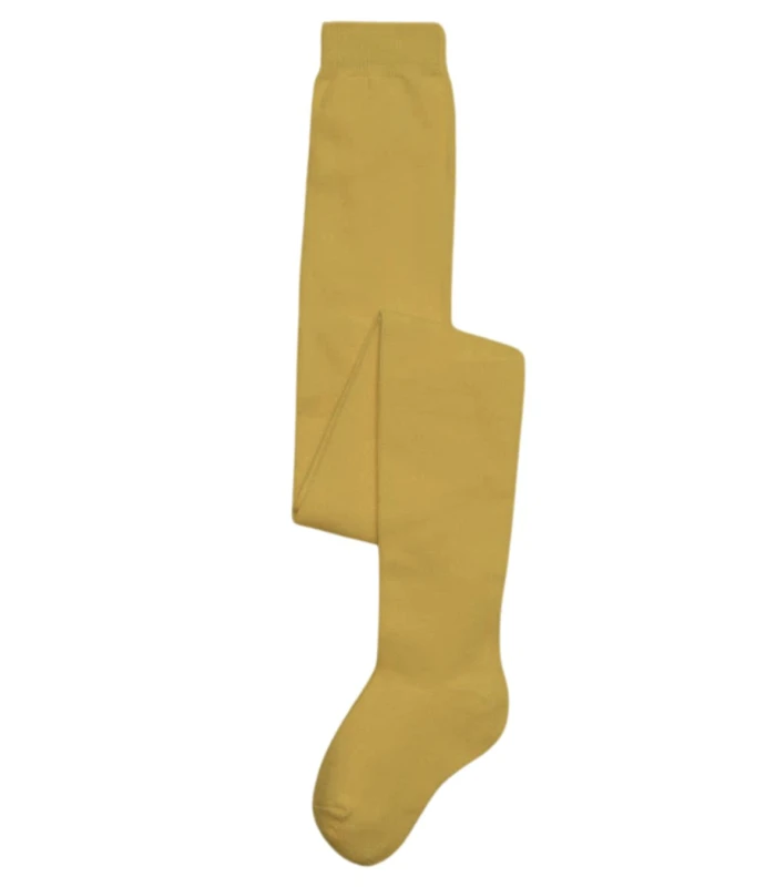 Leotardo Infantil Liso Color Mostaza Ysabel Mora 36981