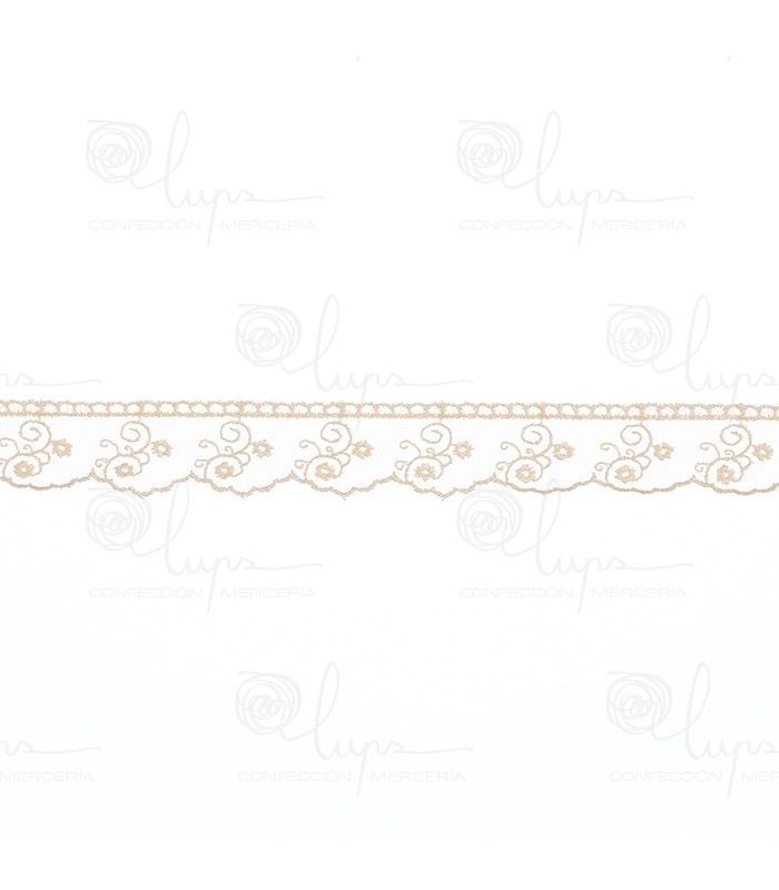 Tul Bordado 3CM Lups 9001