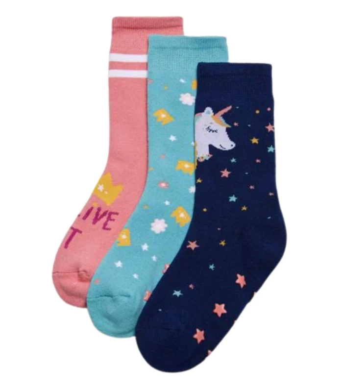 Calcetines Térmicos Antideslizantes de Niña "Unicornios"