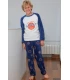 Pijama Niño Invierno Coralina Basket 243610 Muslher Talla 18 Años