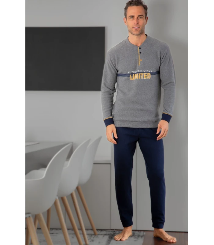 Pijama Hombre Invierno Tallas Especiales 245619 Muslher