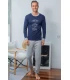 Pijama Invierno Hombre Interlock 245650 Muslher