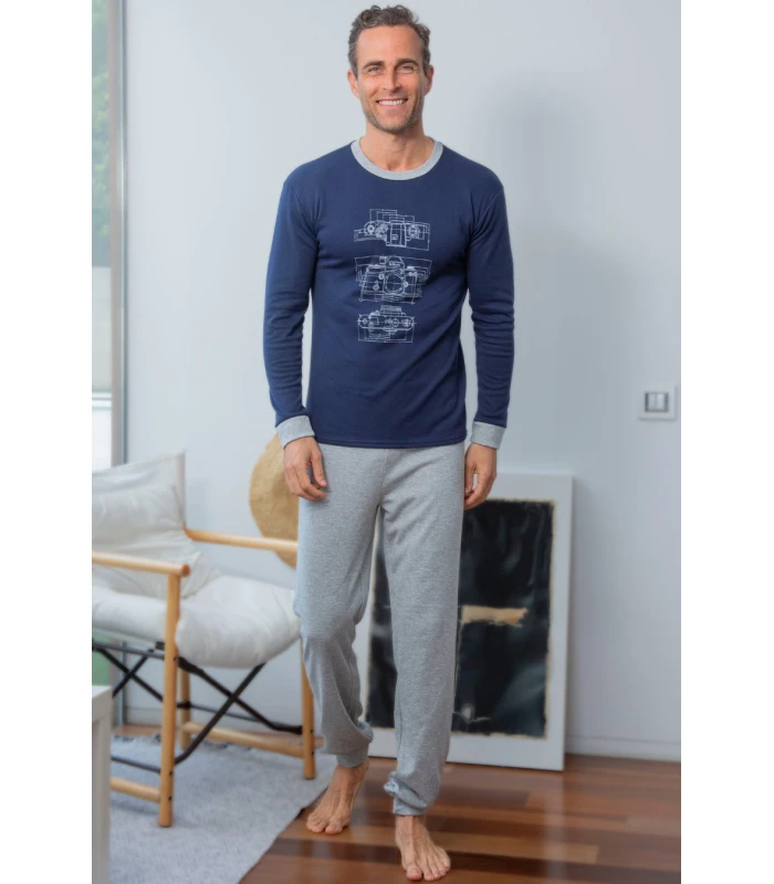 Pijama Invierno Hombre Interlock 245650 Muslher