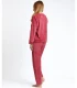 Pijama Invierno Mujer Terciopelo 60091 Rojo Admas