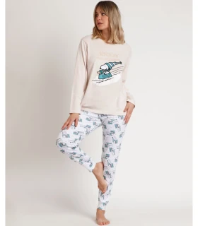 Pijama Invierno Mujer Interlock 62429 PEANUTS