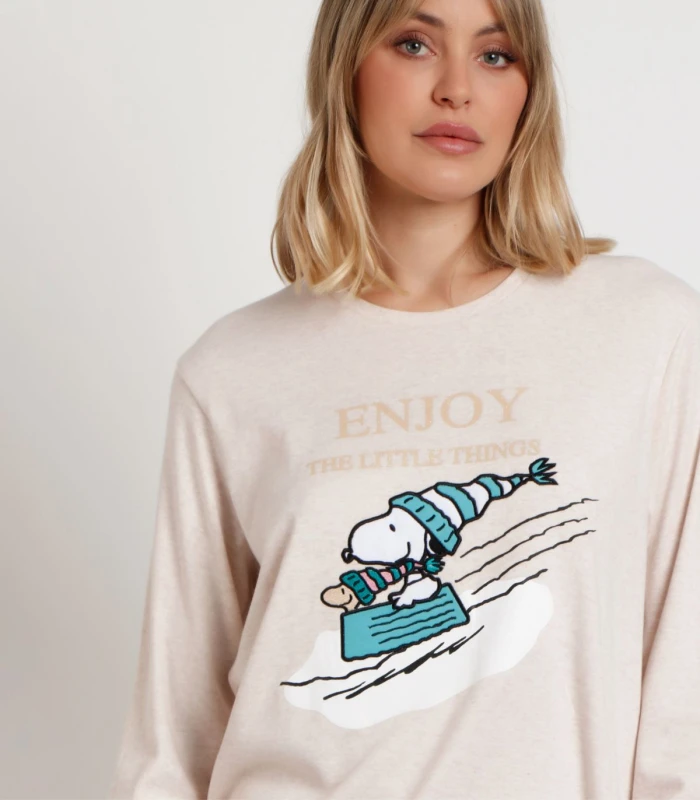 Pijama Invierno Mujer Interlock 62429 PEANUTS