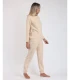 Pijama ADMAS Confort Home para Mujer - Manga Larga en Azul y Beige