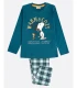 Pijama PEANUTS Warm & Cozy para Niño - Manga Larga con Detalles en Relieve