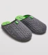 Zapatillas de Casa Hombre Color Gris de Ysabel Mora