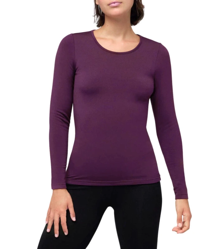 Camiseta Térmica Mujer Color Morado de Ysabel Mora