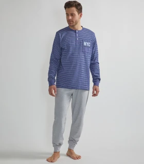 Pijama hombre interlock NYC - DIASSI MAN