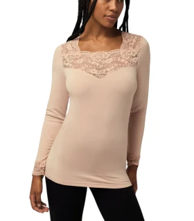 Camiseta Mujer Térmica Color Nude 70005 Ysabel Mora