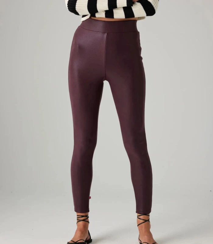 Leggings Térmicos Mujer Efecto Piel Morado 70293 Ysabel Mora