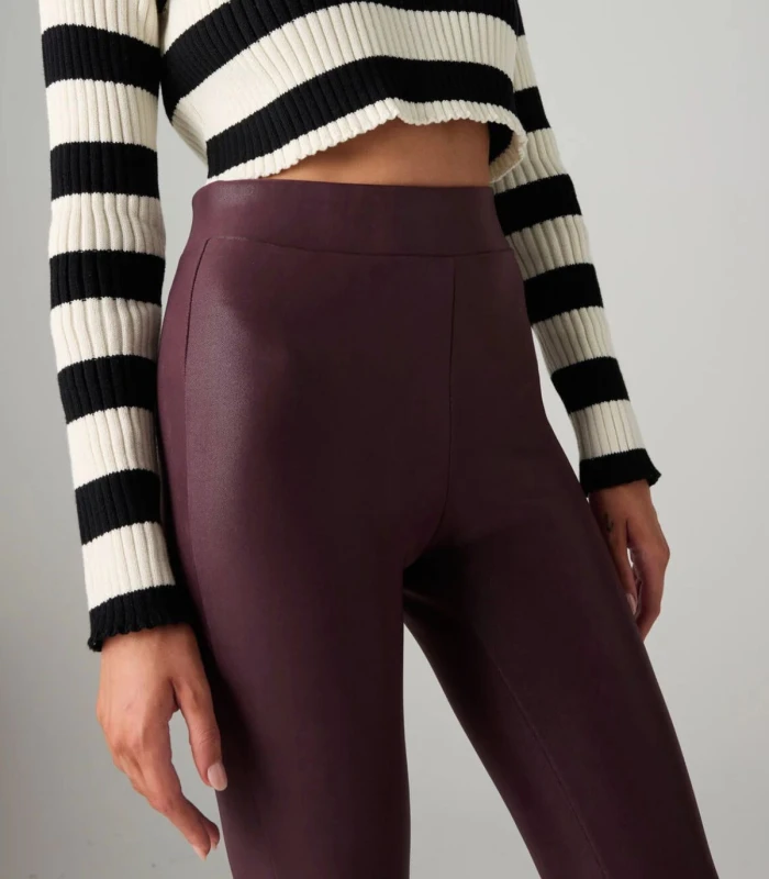 Leggings Térmicos Mujer Efecto Piel Morado 70293 Ysabel Mora