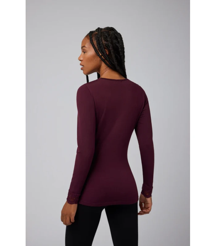 Camiseta Mujer Térmica Color Morado 70005 Ysabel Mora