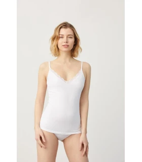Camiseta Interior de Tirantes para Mujer Ysabel Mora Tirante Fino Regulable,Costuras Planas  19687