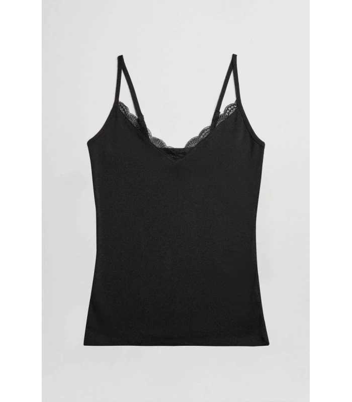 Camiseta Interior de Tirantes para Mujer Ysabel Mora Tirante Fino Regulable,Costuras Planas  19687
