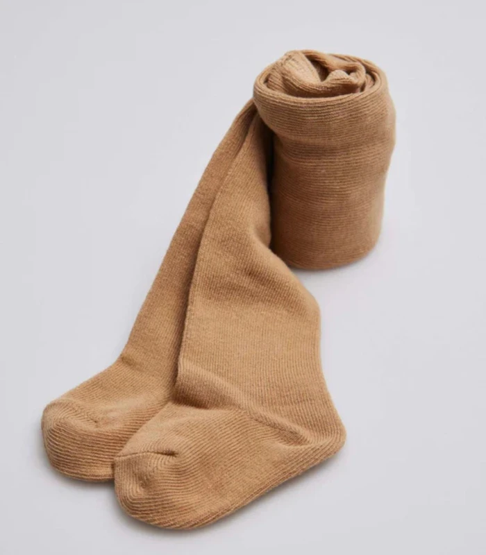 Leotardo Bebé Liso Color Camel Ysabel Mora 56980
