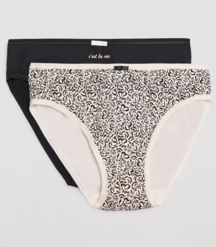 Pack de 2 Bragas Midi C'est La Vie de Ysabel Mora