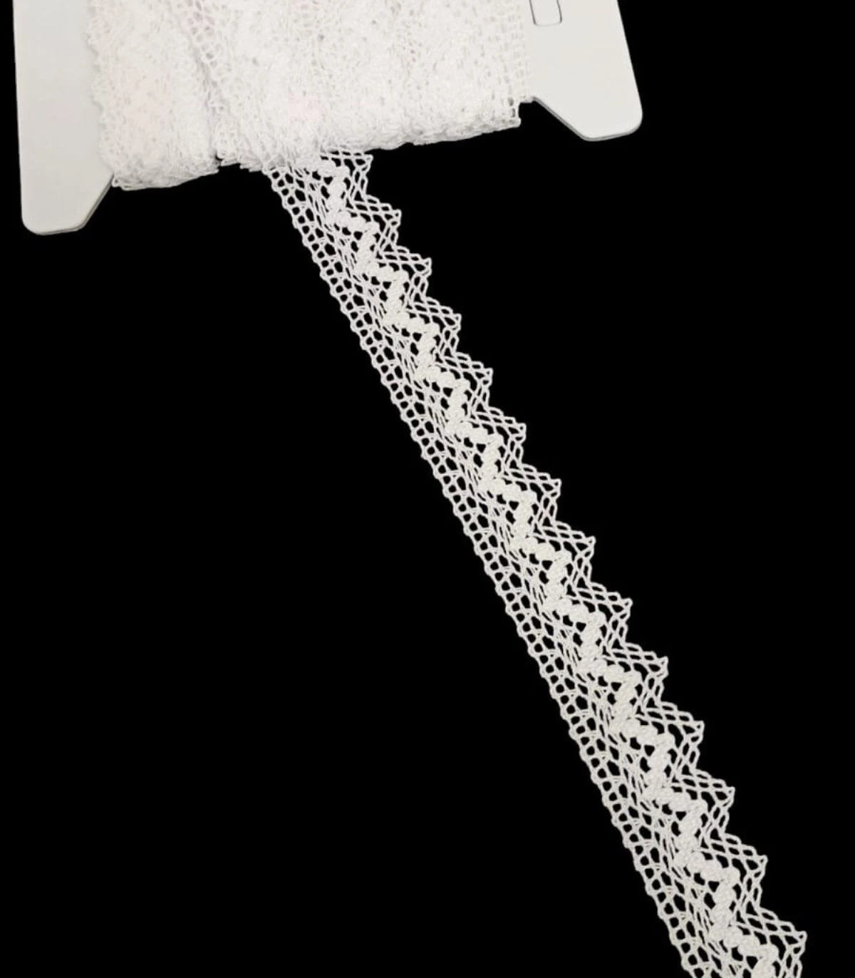 Encaje de Bolillo de Algodón 100% | Diseño Calado Vintage de 2,5 cm, Tacto Suave para Costura Creativa y Decoración