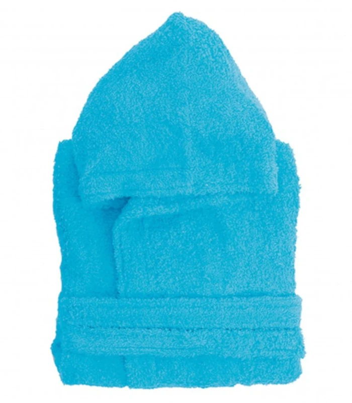 Albornoz Básico Infantil Stilia 100% Algodón con Capucha y Bolsillos