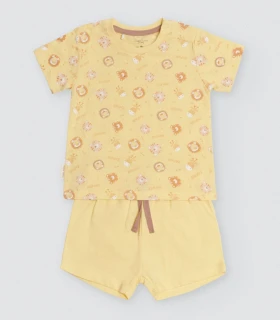 Conjunto Bebé Verano Safari Algodón Natural 25573