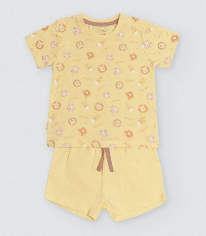 Conjunto Bebé Verano Safari Algodón Natural 25573