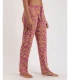 Pantalón Largo Playa Mujer Punto Viscosa Estampado Admas Morado