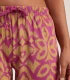 Pantalón Largo Playa Mujer Punto Viscosa Estampado Admas Morado