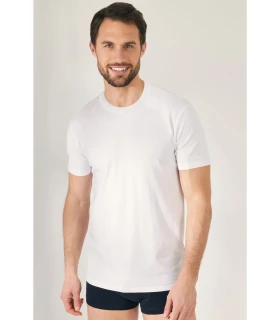 Camiseta Manga Corta Cuello Redondo Modal Hombre