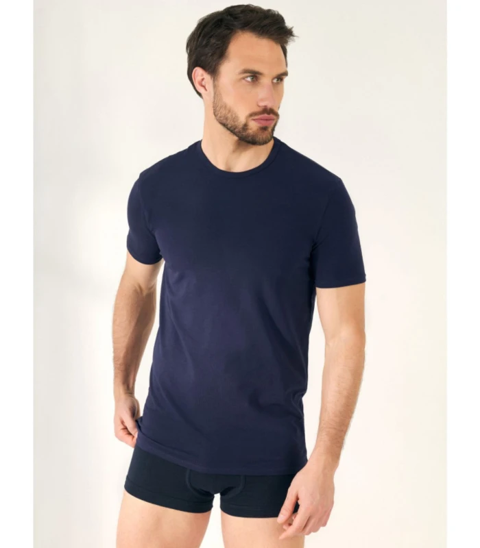 Camiseta Manga Corta Cuello Redondo Modal Hombre